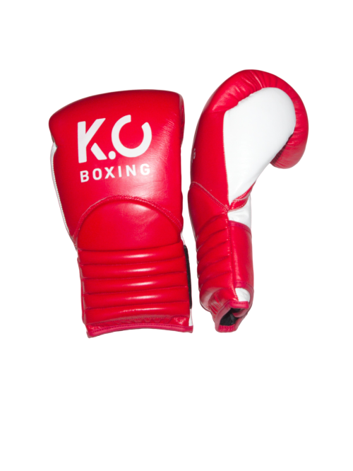 K.O. Gants de boxe en cuir 16 oz.