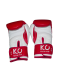 K.O. Boxing Gloves Pure leather back red and white