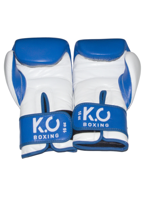 K.O. Gants de boxe en cuir 16 oz.